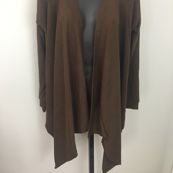 Brown waterfall sweater - Picture 4 of 8